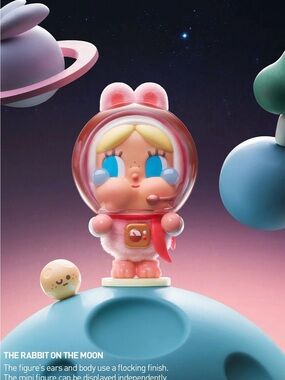 pop mart crybaby crying to the moon series figure - the rabbit on the moon